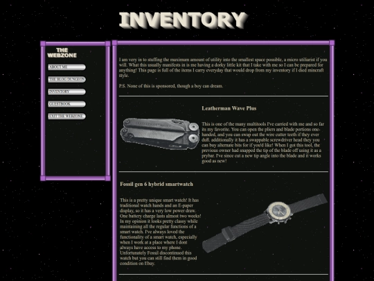 inventory screenshot