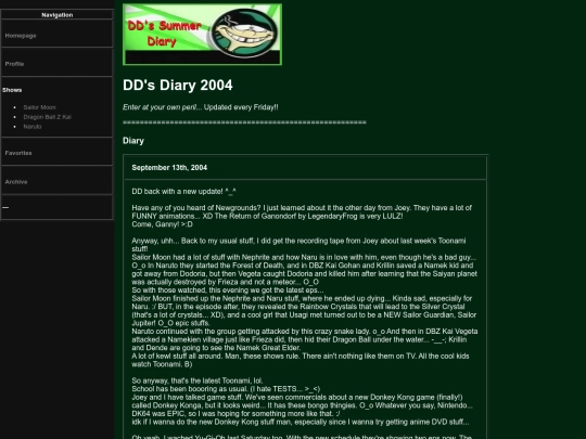 dd-diary screenshot