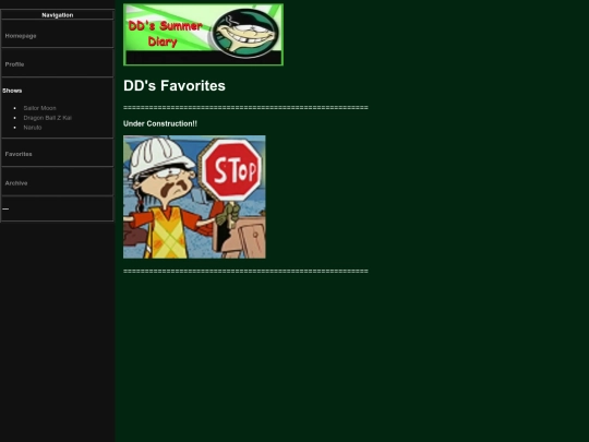 dd-diary/favs screenshot