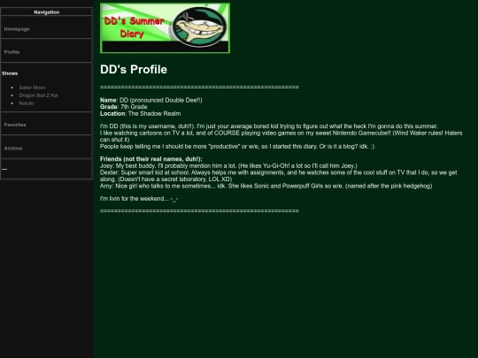 dd-diary/profile screenshot