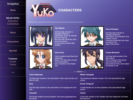 yuko/characters screenshot
