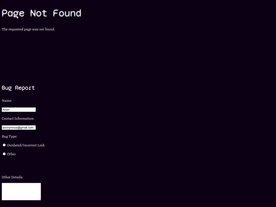 not_found screenshot