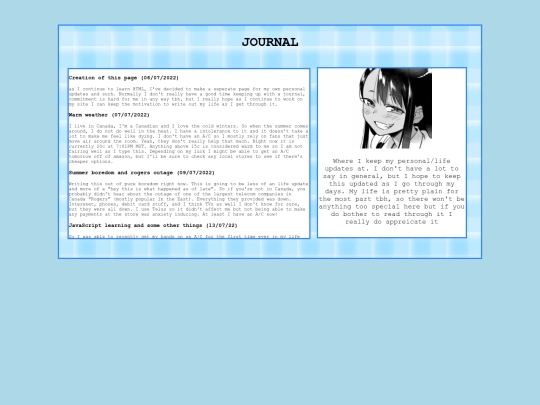 journal screenshot