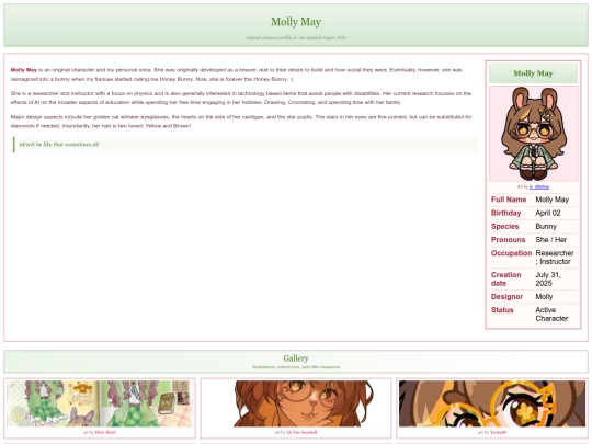 Pages/mollymay screenshot