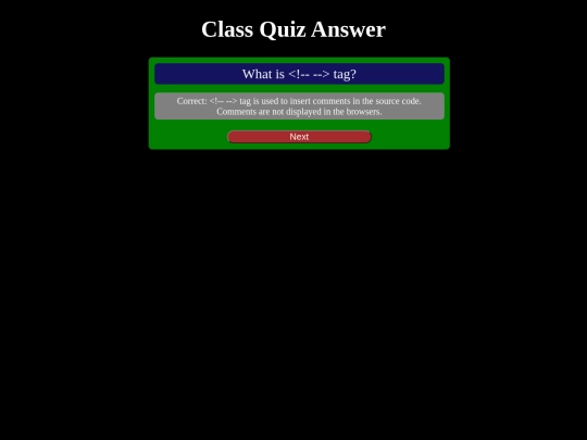 Pages/QAnswer9 screenshot