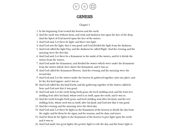 Pages/bible screenshot