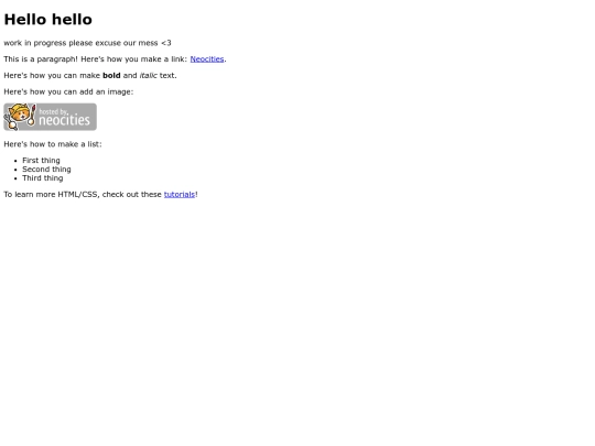 index screenshot