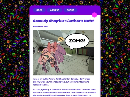 posts/2026-03-16-Comedy-Chapter-1-Authors-Note screenshot