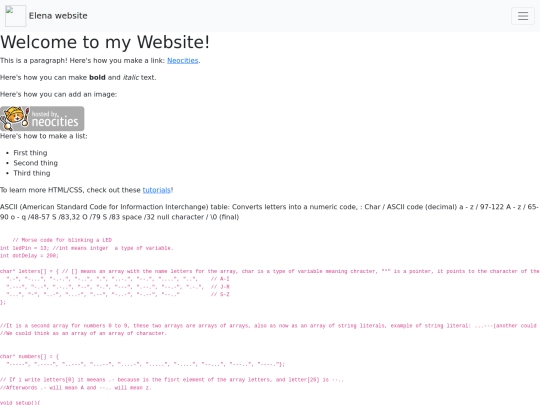 Morseproject/blinking6 screenshot