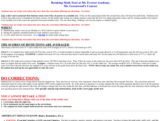 FAQPages/5-aRetakingMathTests screenshot