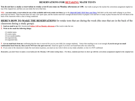 FAQPages/5a-ReservationsForMathTests screenshot