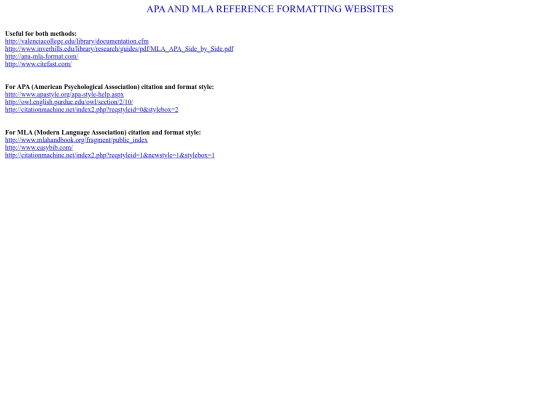 UsefulMathLinks/LinksAPAandMLA screenshot