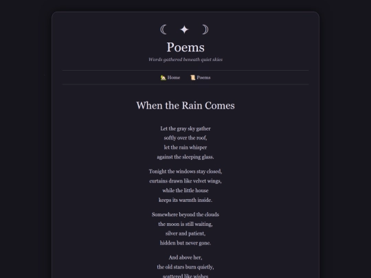 poems screenshot