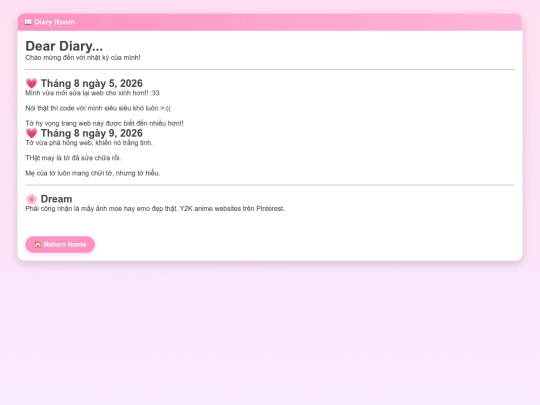 diary screenshot