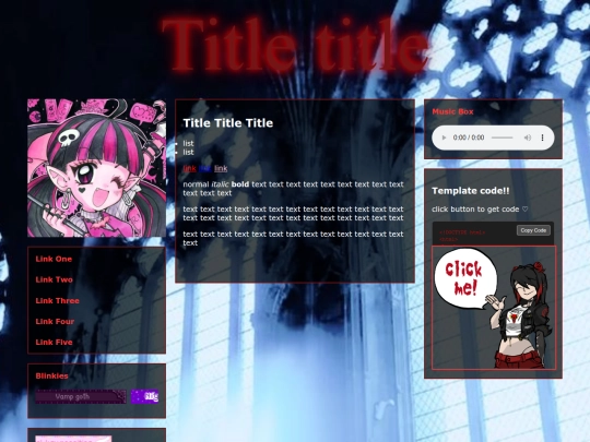 free-neo-temps/free-templates/vamp-goth screenshot