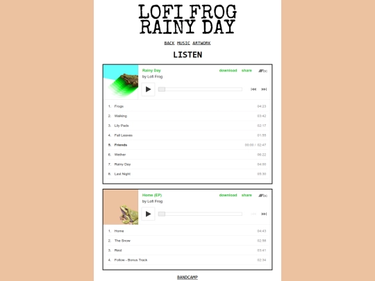 rainyday-listen screenshot
