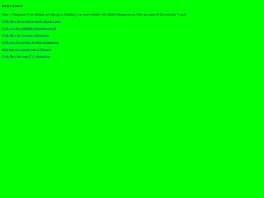 WEB DESIGN screenshot