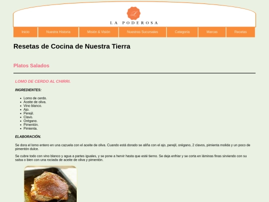 recetas screenshot
