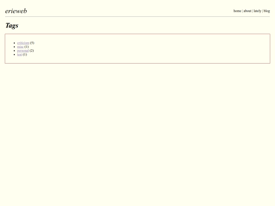 tags screenshot