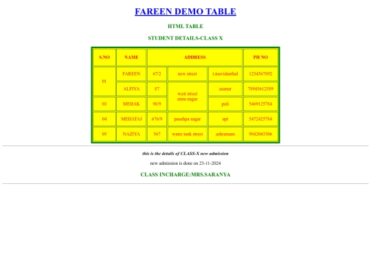 index screenshot