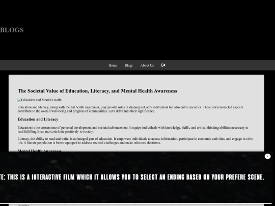 BLOGS screenshot