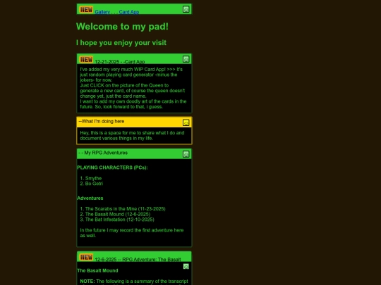 index screenshot