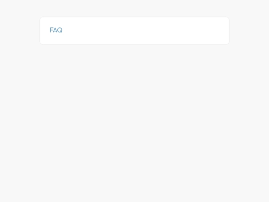 faq screenshot