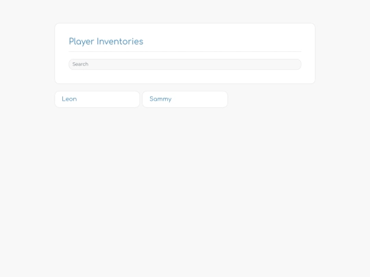 inventories screenshot