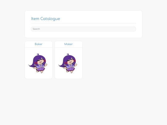 items screenshot