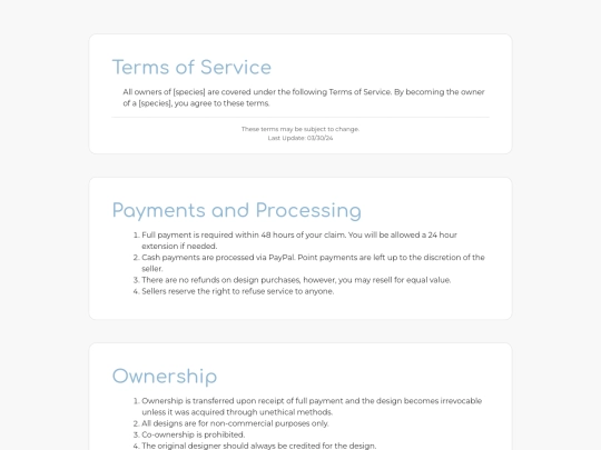 terms screenshot