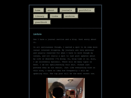 blog screenshot