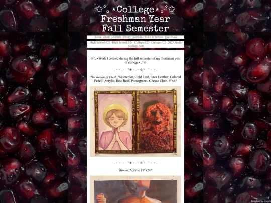 portfolio/FallSemester-College-Freshman screenshot