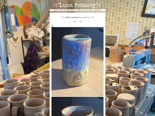 portfolio/LunaPottery screenshot