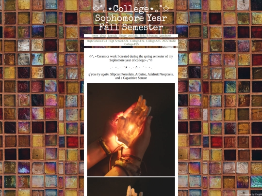 portfolio/SpringSemester-College-Sophomore screenshot