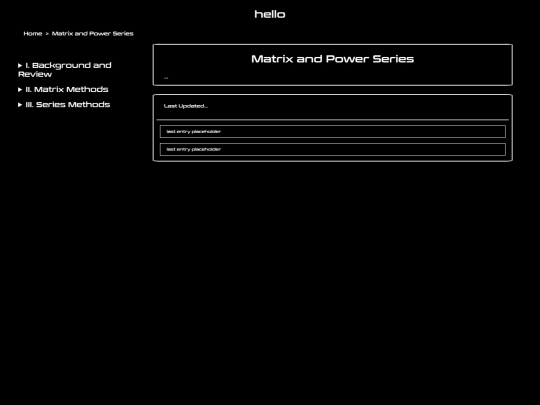 matrix-and-power-series screenshot