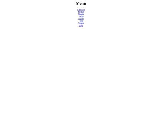 menu screenshot