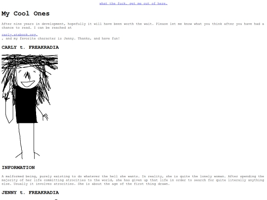 carlycharacters screenshot