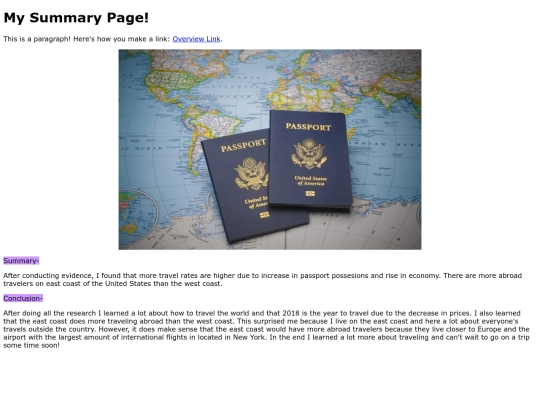 summary screenshot