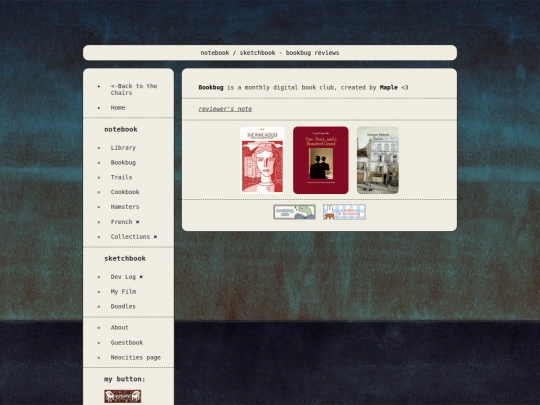 MiscNotebook/Bookbug screenshot