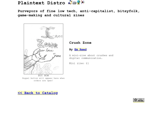 zines/crushzone screenshot
