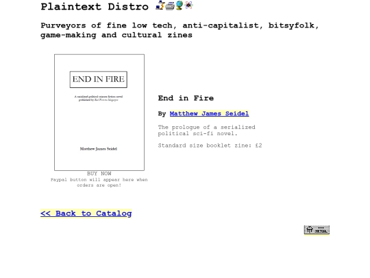 zines/endinfire screenshot