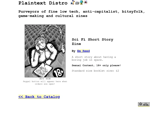 zines/scififiction screenshot