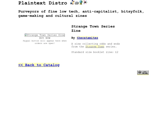 zines/strangetown screenshot