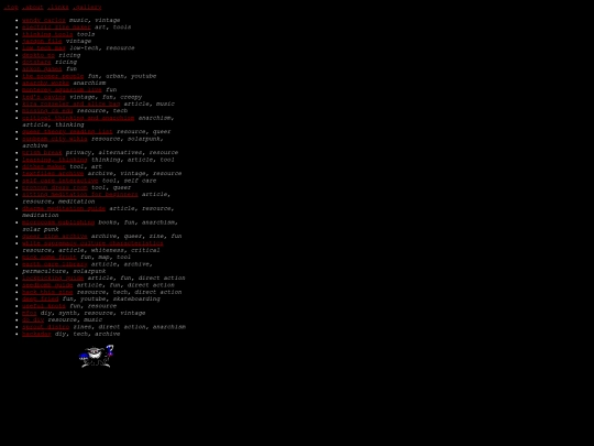links screenshot