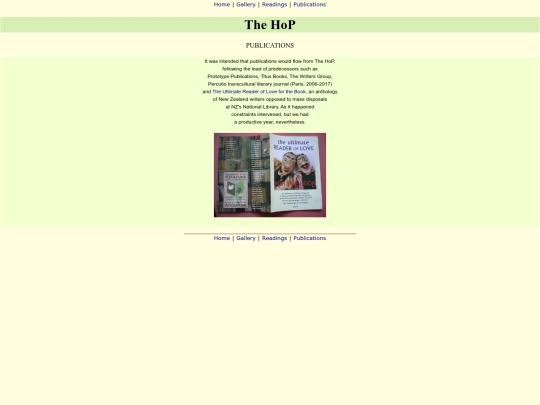 Publications screenshot