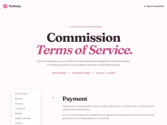 terms screenshot
