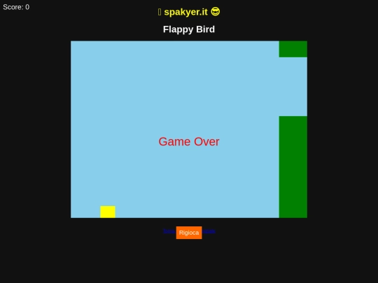 flappybird screenshot