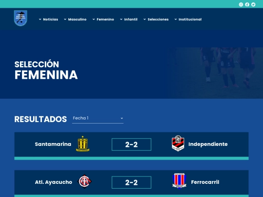 html/selecciones/seleccion-femenina screenshot