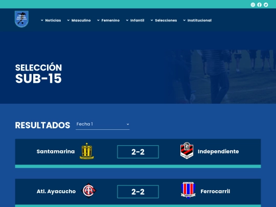html/selecciones/seleccion-sub15 screenshot