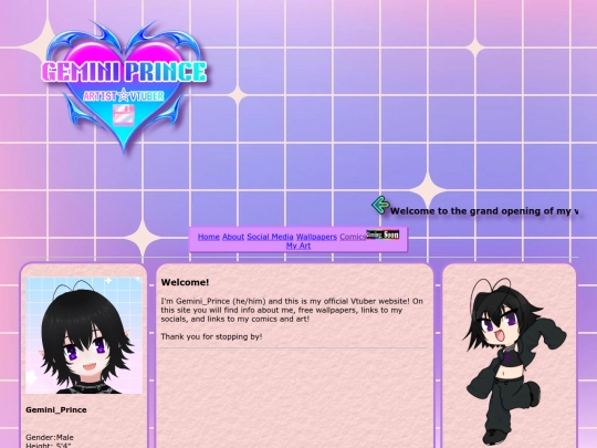 vtuber page/vthome screenshot